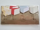 New Sealed Crate   Barrel Paper Cheese Markers Set Of 12 Charcuterie Board Party