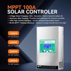 4800w 100a Mppt Solar Charge Controller 12v 24v 36v 48v Battery Pv Regulator Us