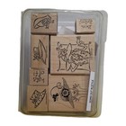 Stampin Up Woman Going Out In Style Animals 2001 2004 1995 Rubber Stamp Lot Of 4