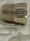 Vintage 14k Yellow Gold Sewing Thimble Size 7