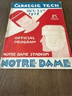 1932 Carnegie Tech Vs Notre Dame College Football Program - 42-0 Final Score