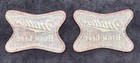 Set Of 2-nos Vintage Embroidered Miller High Life Beer Logo Patch 3-1 2   x 2-1 2   