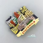 Stockholm Sweden Tourist Travel Souvenir 3d Resin Refrigerator Fridge Magnet