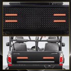 2x 9  Red amber Led Truck Trailer Stop Turn Tail Brake Running Light Flowing Drl