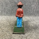 Vintage Cast Iron Mechanical Monkey Coin Bank