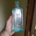 1880s Botanic Nerve Bitters Cairn Of Rocks Marsh Plants Emb Rare Philada Bottle