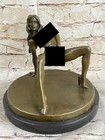 Vintage Female Nude Bronze Statue Sculpture Signed By The Artist Mavchi Lost Wax
