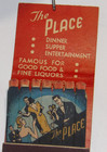 Unused 1939-40 Feature Matchbook  The Place  Greenwich Village nyc  World s Fair