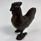 Cast Iron Rooster Still Bank Penny Coin Chicken Rustic Farmhouse Antique Vintage
