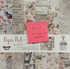 Gently Used 10  X 10  Scrapbook Paper Pad - 23 Of 24 Shts   50 Punch Outs