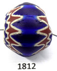 Big Rough Old Venetian Antique Chevron Trade Bead African 1812 Bg 39 Murano