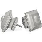 Ivilon 48-86  Satin Nickel Curtain Rod 1-1 8  Square Design Window Treatment