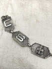 1940 s Wwii Us Navy Sweetheart Sterling Silver  925 Link Bracelet