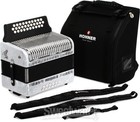 Hohner Corona Ii Diatonic Accordion - Keys Of G c f - White