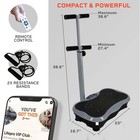 Lifepro Vibration Plate Exercise Machine With Magnetic Acupoints Full Body- Gray