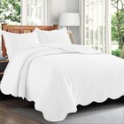 Luxury Bedspread Bedding Set 3 Piece Quilted Coverlet Bed Throw Queen King Size