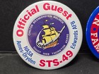 Set Vintage Nasa Endeavour Sts-49    92 Dryden Official Guest Pinback Pin Button