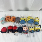 Lot Of 14 Mini Plush Toys Nwt Disney Tsum Tsum  Minions  Dc  Marvel Htf Bundle