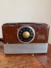 Vintage 1951 Rca Victor B-411 Superheterodyne  Battery Operated Tube Radio As Is