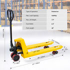 Hand Truck Pallet Jack 4400 Lb Capacity 21  W X 48  L Manual Pallet Jack