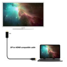 Displayport To Hdmi Cable 1080p Full Hd Video Lead For Pc Projector Hdtv - 6ft