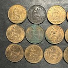 Great Britain 1881 H Farthing Dealer Lot  15 Coins Rare Only 1 8m Minted World