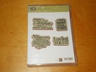 Stampin Up Seasonal Sentiments Clear Mount Stamp Set  Good Condition