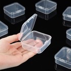 6pc Small Plastic Storage Boxes Container Square Box Coins Screws Jewelry