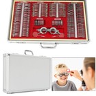 266 Pcs Trial Lens Set Optometry Rim Case Kit Metal Rim Optical Lens Test  box