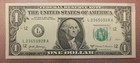 2017 A  1 Dollar Bill Ink Smear Error Federal Reserve Note Paper Money 