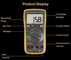 New Fluke 15b Max-01 Digital Multimeter Replace F15b  From Usa