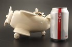 Fitz   Floyd Bi-plane With Pilot Coin Bank Propeller Ceramic Vintage 1977