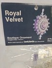 Vtg Leewards Push Pin Sequin Bead Christmas Ornament Kit Royal Velvet Purple Nos