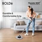 Thunder Mop Dual-sided Spin System Stackable 6l Mop Bucket Set 3microfiber Heads