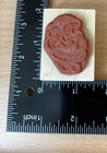Delafield Wood Rubber Stamp E464 Santa Bear With Bag Of Toys