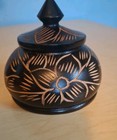 Vintage Hand Carved Wooden Trinket Box
