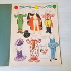 Uncut Vintage Kiddie Circus Paper Dolls Cut-out Book Saalfield  4430