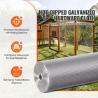1 4 In  Hardware Cloth 48 In  X 50 Ft  Galvanized Wire Mesh Roll For Garden Rabb