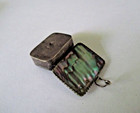 Vintage Mexico Sterling Silver 925 Abalone Inlay Pill Trinket Box