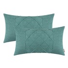 Brawarm Solid Dyed Soft Chenille Throw Pillow Covers  2 Pack  For Couch Sofa Bed