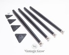 Black Wurlitzer Electric Piano Legs  Plates And Sustain Pedal   200 200a 206  
