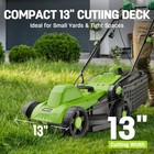 Steelite 13 Inch 11-amp Corded Electric Lawn Mower With 8-gallon Collection Bag