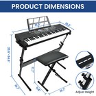 61 Key Piano Keyboard For Beginner With Light-up Keys Piano Music Gift For Kids