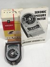 Vintage Sekonic Seiko L-6   L-vi Photography Light Meter With Leather Case  