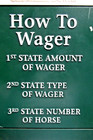 Vintage  Original Churchill Downs Louisville  Kentucky  how To Wager  Iron Sign