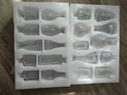 Clear Glass Bud Vase Set     Assorted Mini Vases     Decorative     New
