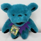 12  Teal Jointed Grateful Dead Plush Bear W tags 1990 Liquid Blue Rare