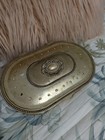  Vintage Godinger Gold Tone Metal Hinges Jewelry Box Casket With Velvet Lining 