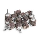 1  X 1  X 1 4  Shank Mounted Flap Wheel - A o 40 60 80 120 Grit Sanding - 5 Pack