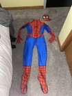 Spider-man Complete Outfit Bodysuit Mask Gloves Feet With Crotch Zipper